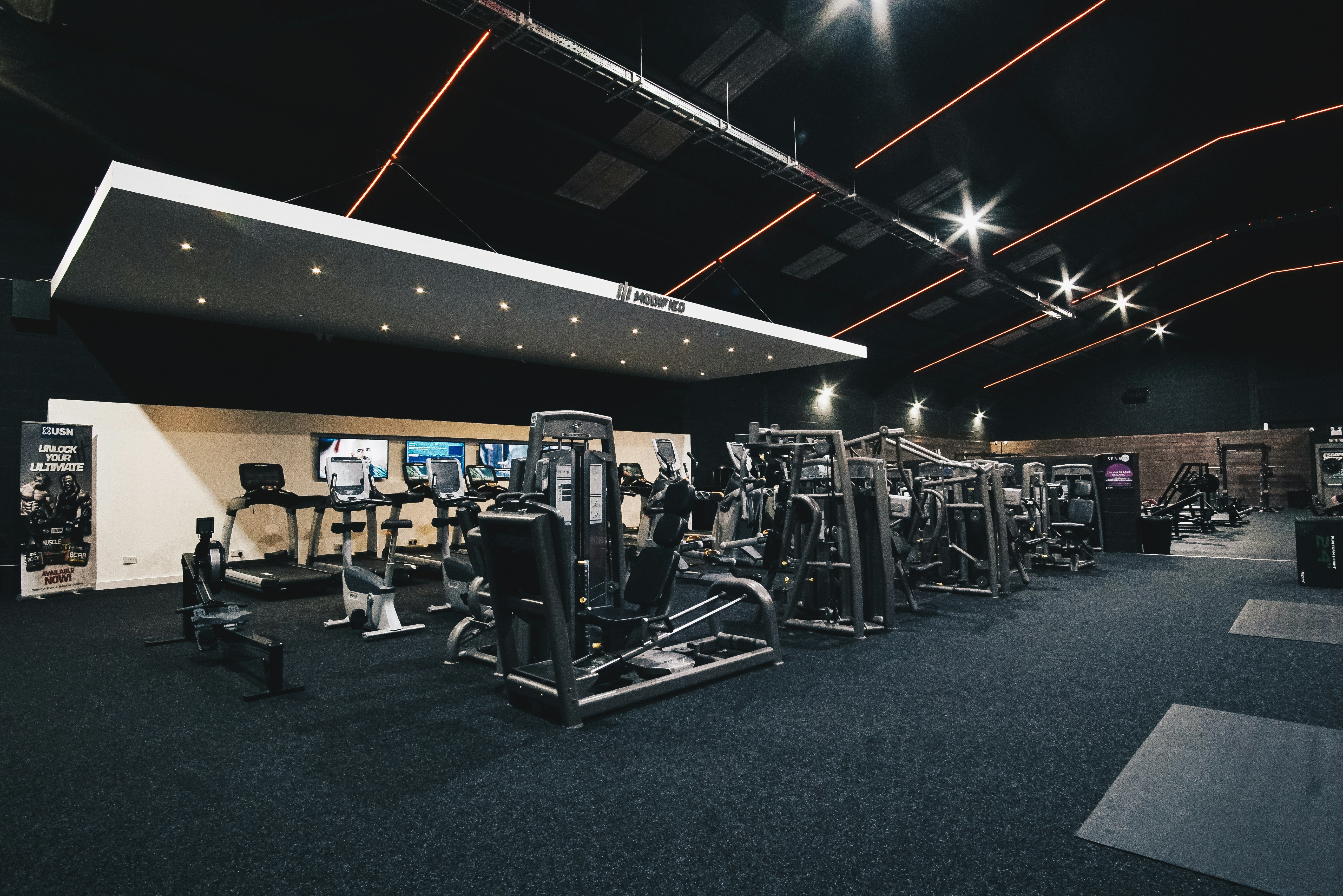 A ONE GYM training floor with premium equipment